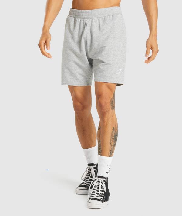Panske Šortky Gymshark Critical 7" Svetlo Siva | PG6283549